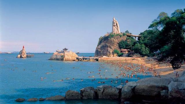 View Kinmen from the sea (Xiamen Tourist Passenger Terminal)