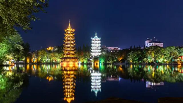 The Sun Pagoda And The Moon Pagoda